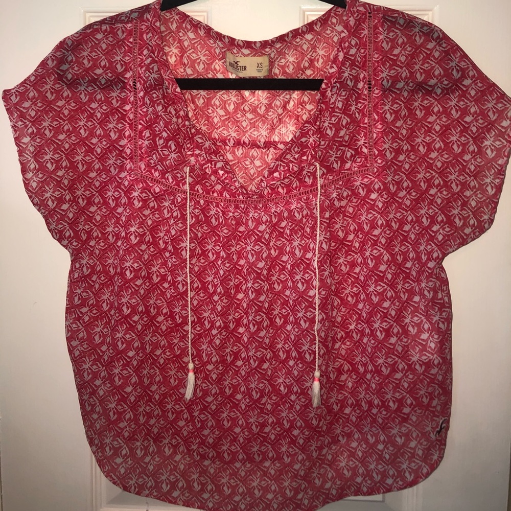 Hollister Pink Printed Shirt